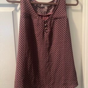 Tempted Pink and Black Patterned Top